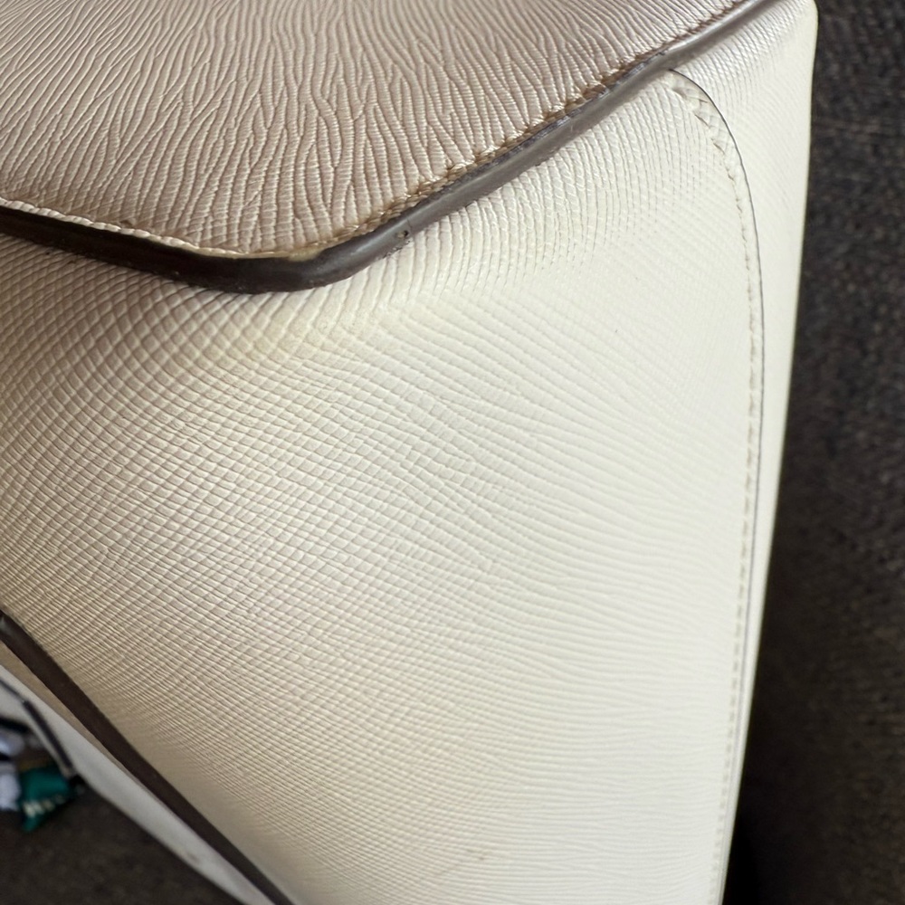 Kate Spade Beige Tote with Scarf Accent - Picture 10 of 11